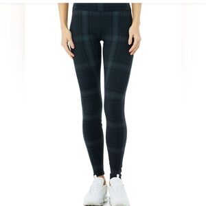 Alo high-waist vapor legacy plaid legging